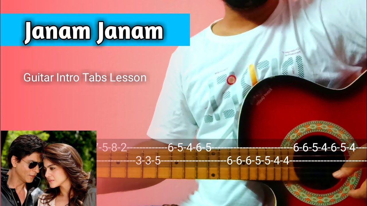 Janam Janam - Guitar Intro Tabs Lesson l Part 1 l Dilwale l Arijit Singh l SRK,Kajol,BarunD, Kriti S