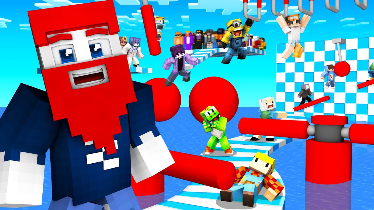 200 Spieler vs. Benx im Parkour Rennen (Minecraft)