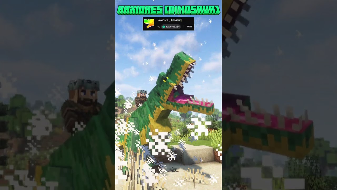 Minecraft Prehistoric Mods #2 #shorts #minecraft