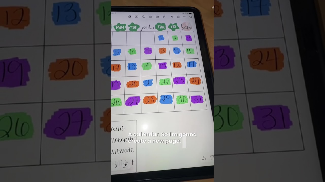 How to make a planner page on Freeform | iPad tutorials 