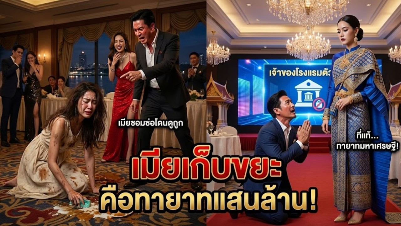 ดูถูกเมียว่าเป็นคนใช้ สั่งกราบเท้ากลางงานหรู หารู้ไม่...เธอคือเจ้าของโรงแรมตัวจริง! #จดหมายหัวใจ