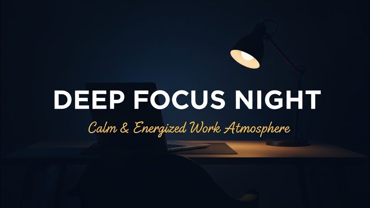 Deep Focus Night — Calm & Energized Work Atmosphere