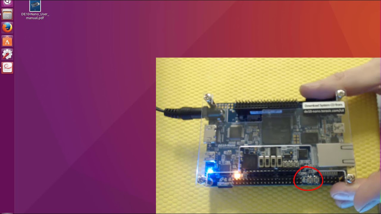 DE10-nano The Quickstart Tutorial