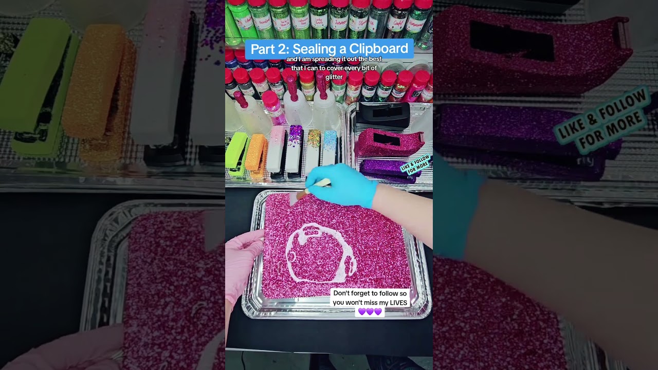 Achieve Shine with UV Resin on Clipboards! 