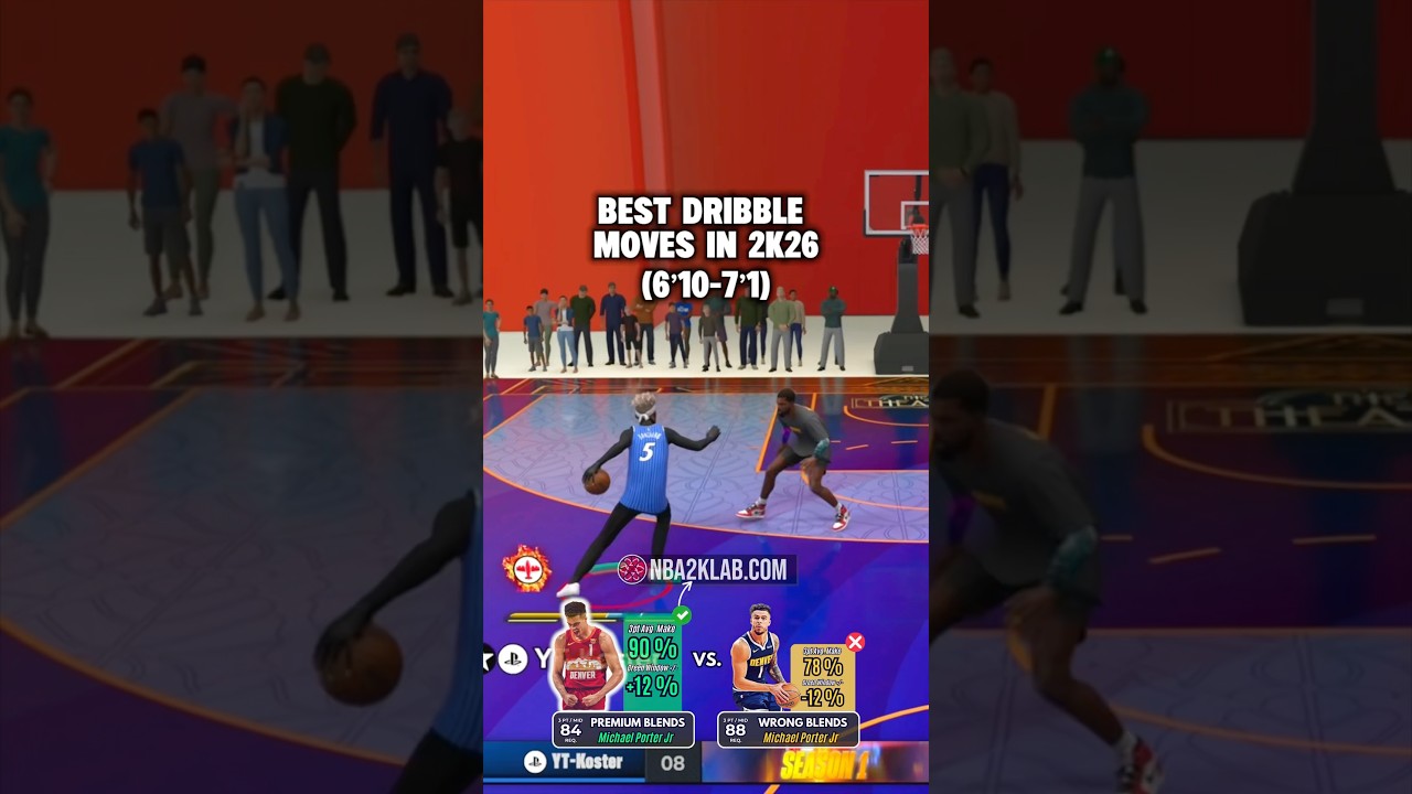 NBA 2K26 Best Center Dribble Moves for Big Man