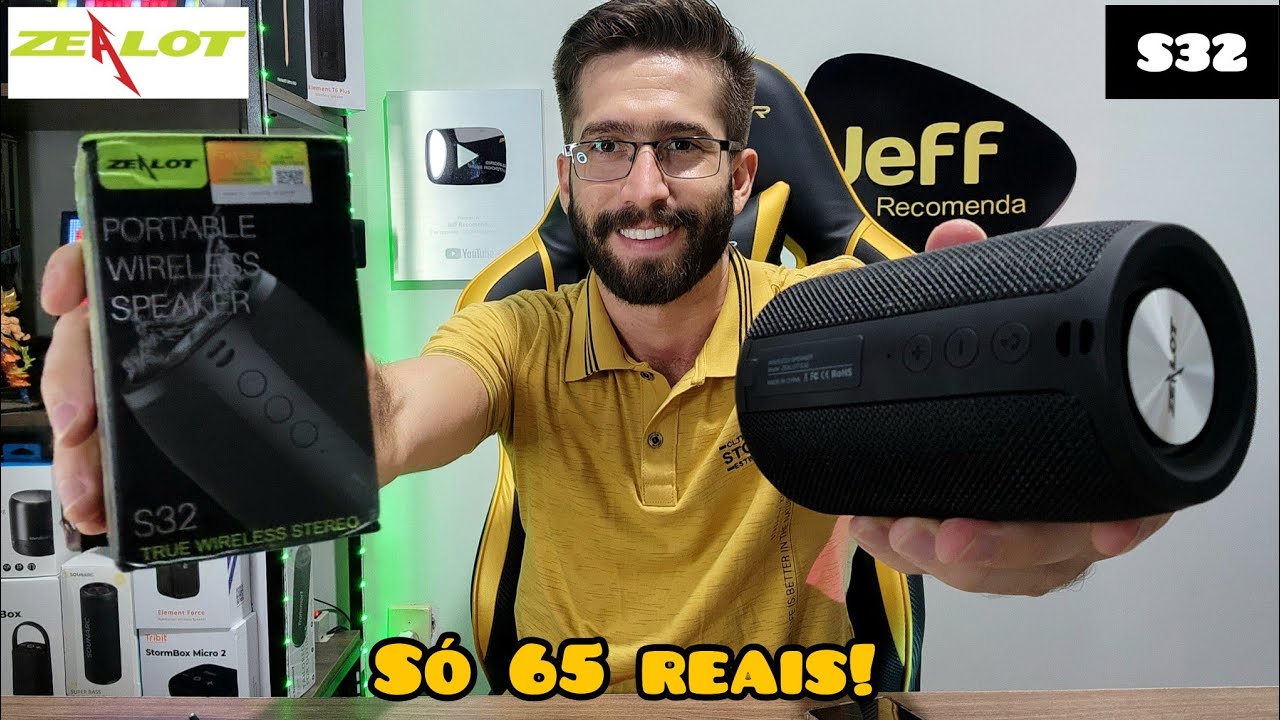 ZEALOT S32 5W IPX5: Caixa de som PEQUENA, BARATINHA Que tem QUASE TUDO! (Análise Completa)