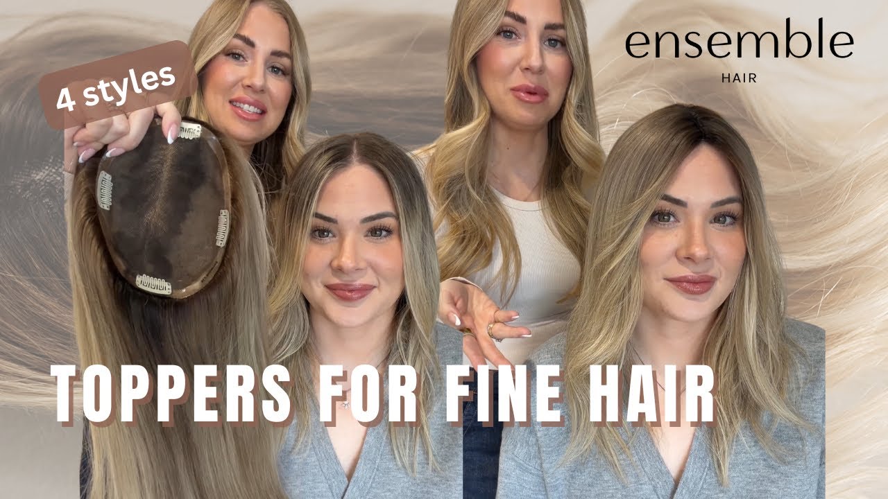 Накладки для тонких, редких волос | 4 стиля | Коллекция Ensemble Hair #накладкидляредкихволос