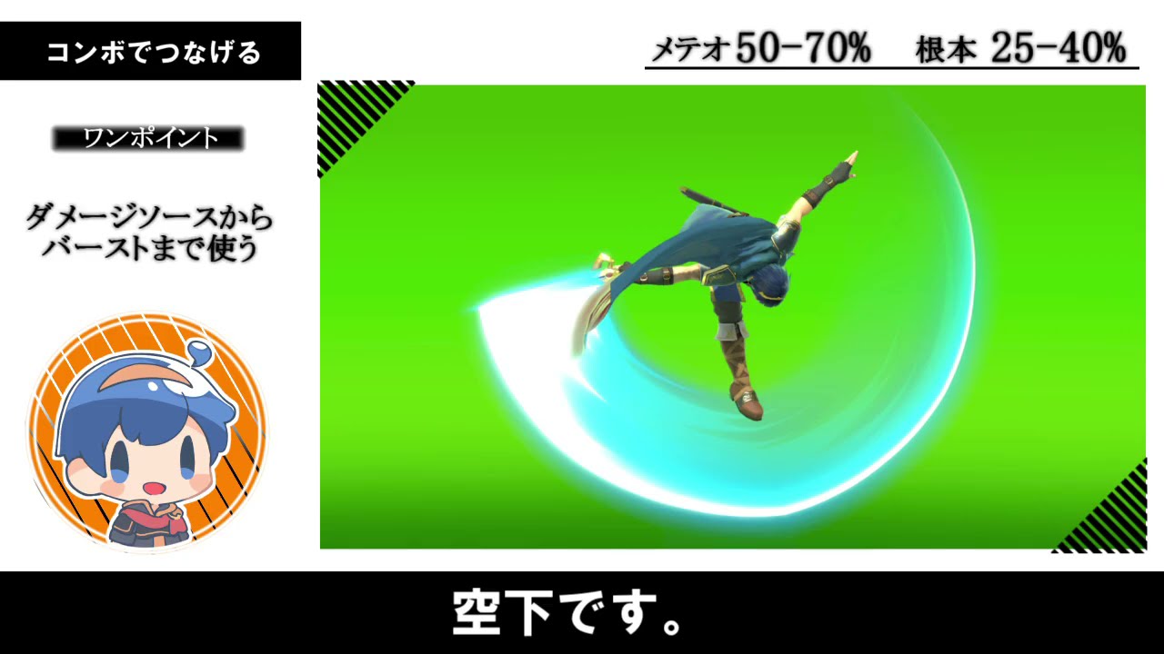 【スマブラSP】マルスの横スマ先端の当て方【コンボ編】