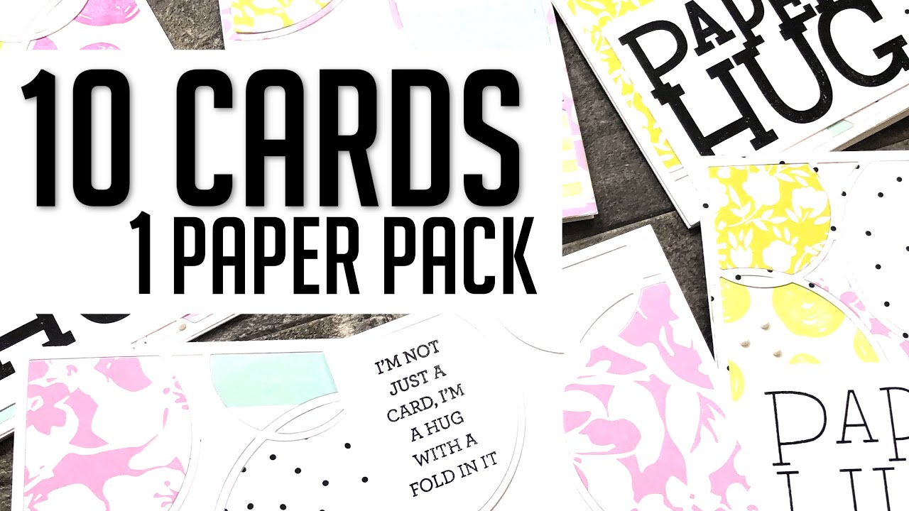 10 Card Ideas Using 1 Paper Pack! (Tons using just 1 die!)