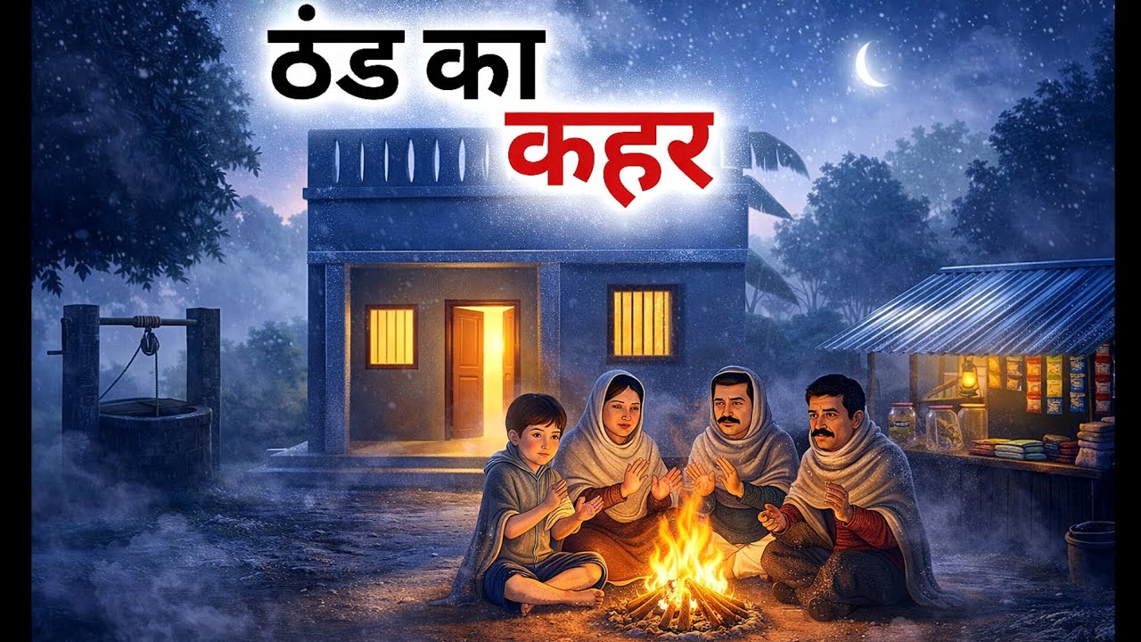 ठंड का कहर हिंदी नैतिक कहानी | THAND KA KAHAR HINDI MORAL STORY | HINDI KAHANIYA | WINTER STORY