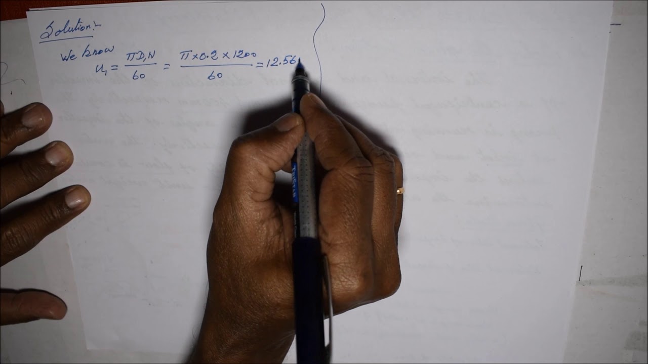 Solved Problem based on Centrifugal Pump (1) - M4.14 Fluid Mechanics in Tamil