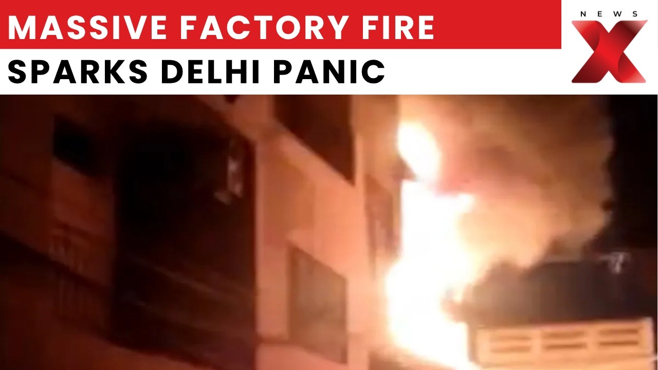 Delhi Fire: Massive Blaze At Alleged Illegal Cardboard Factory In Sangam Vihar | NewsX