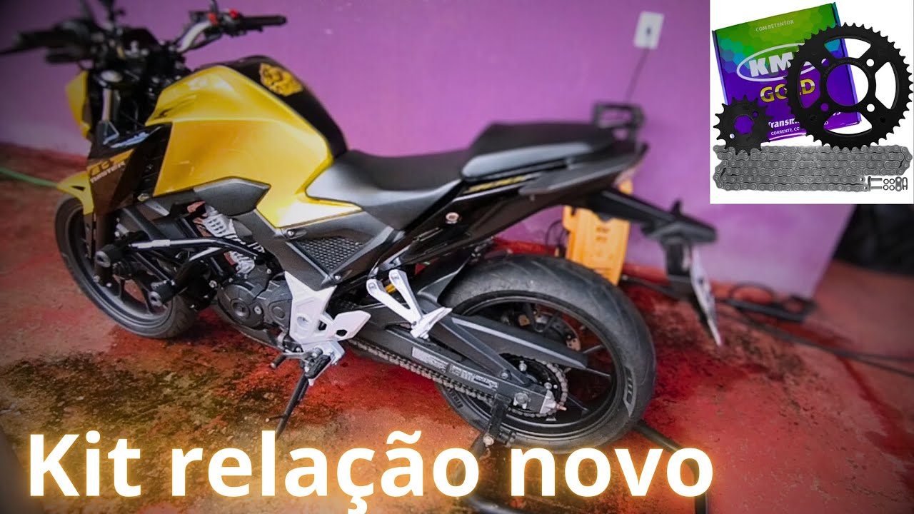 Kit relação KMC na CB 300f Twister | aprenda como instalar!