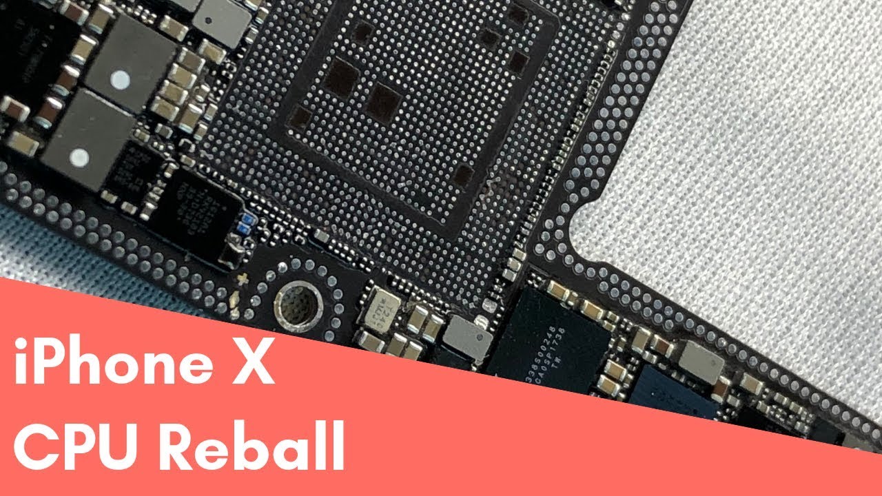 iPhone X CPU reball / iPhone X переустановка процессора
