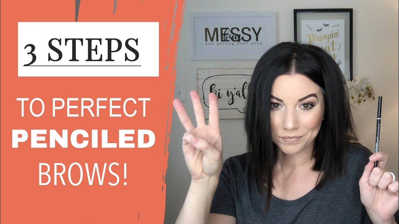 Eyebrow Tutorial: Pencil in eyebrows NATURALLY (3 STEPS!)