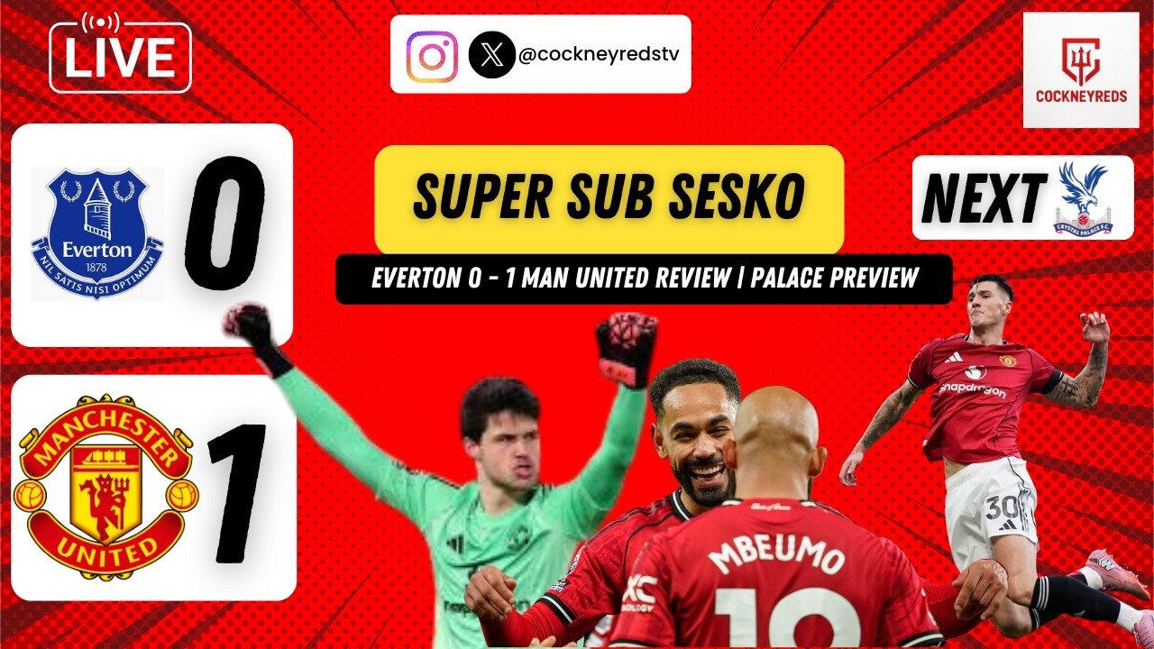 Everton 0–1 Man United | Sesko LATE Winner! Carrick Unbeaten & United Up to 4th 🔴