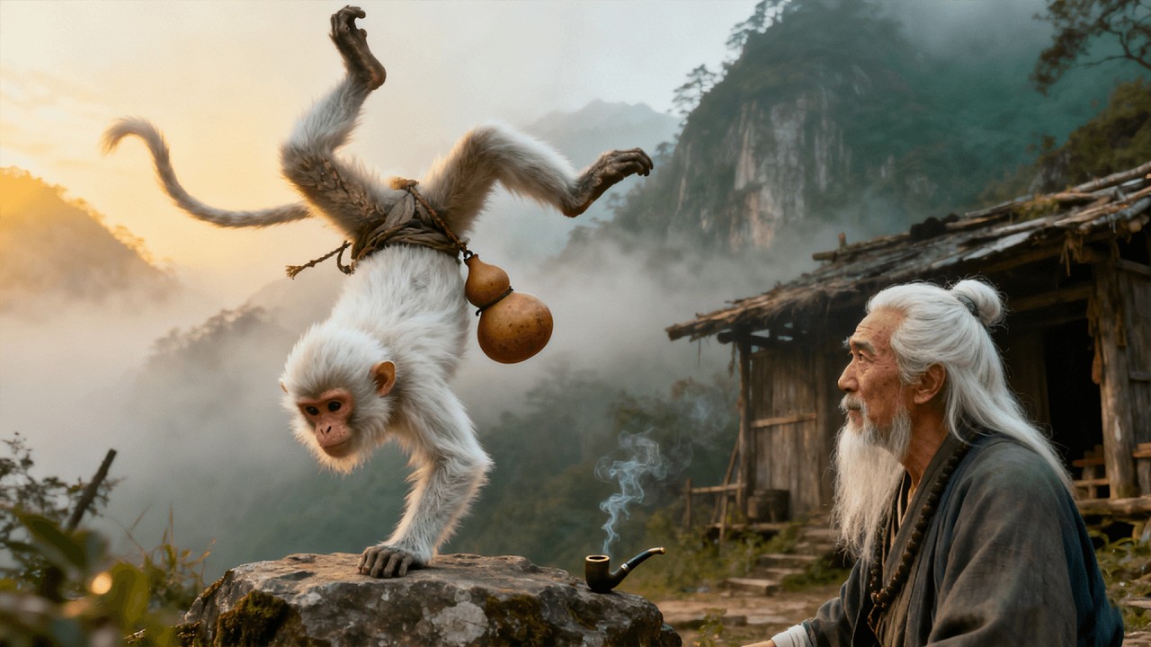 小石猴被仙人收養，傳授絕世仙法，打遍天下無敵手！ #功夫 #kungfu