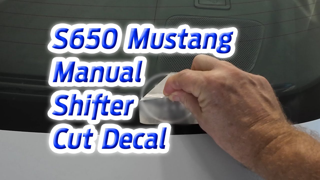 S650 2024 Mustang Manual Shifter Decal