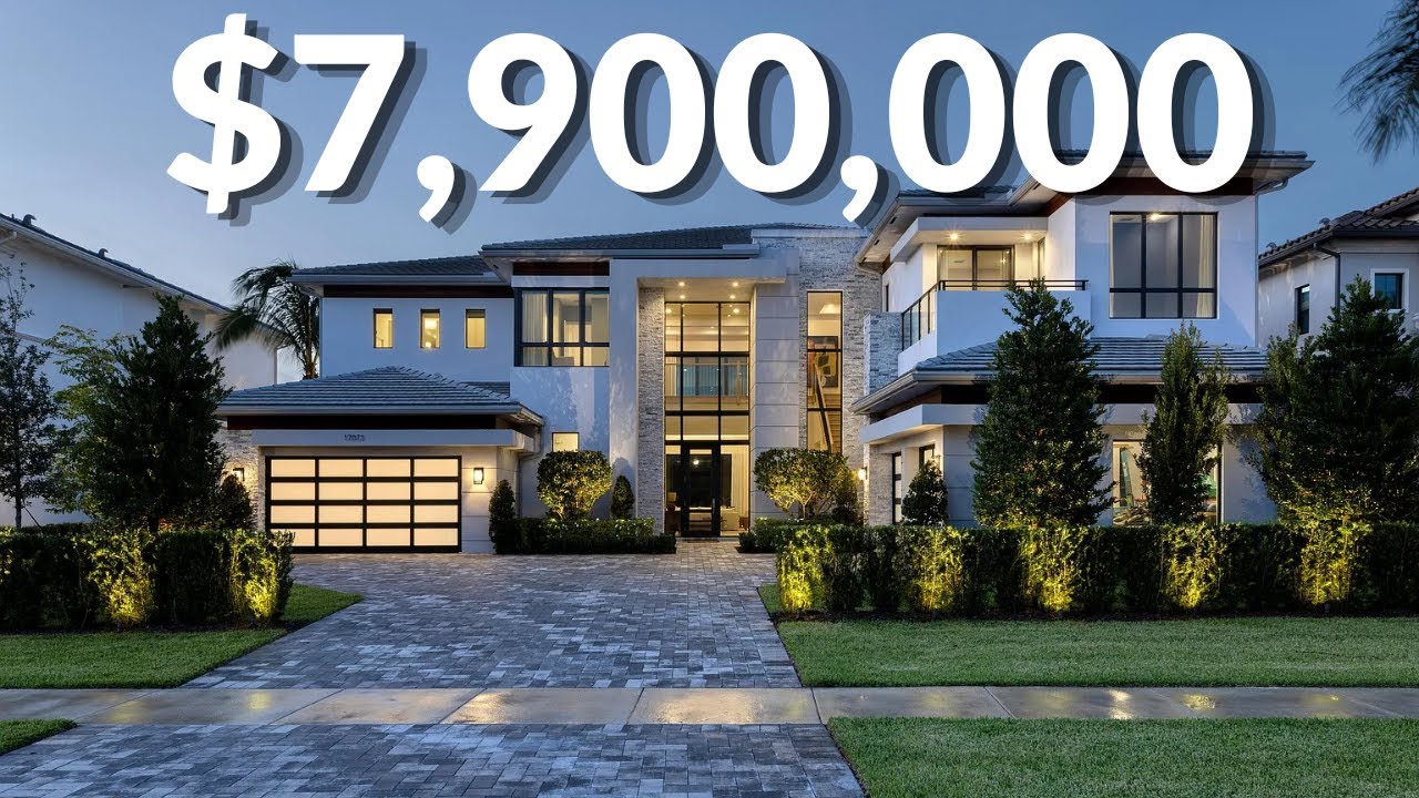 Inside a Newly Built $7,900,000 Waterfront Mansion | Boca Raton Luxury Home Tour