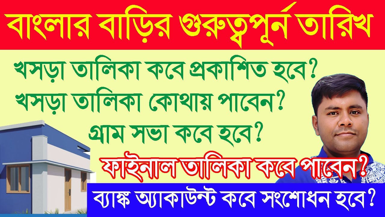 Banglar Bari Gram Sabha Date l Banglar Bari Draft List Date l Banglar Bari Account Change Date