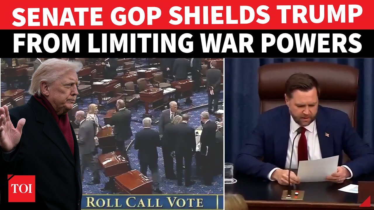 US SENATE DRAMA: Vance Saves Trump as War Powers Vote Collapses | Venezuela | Iran