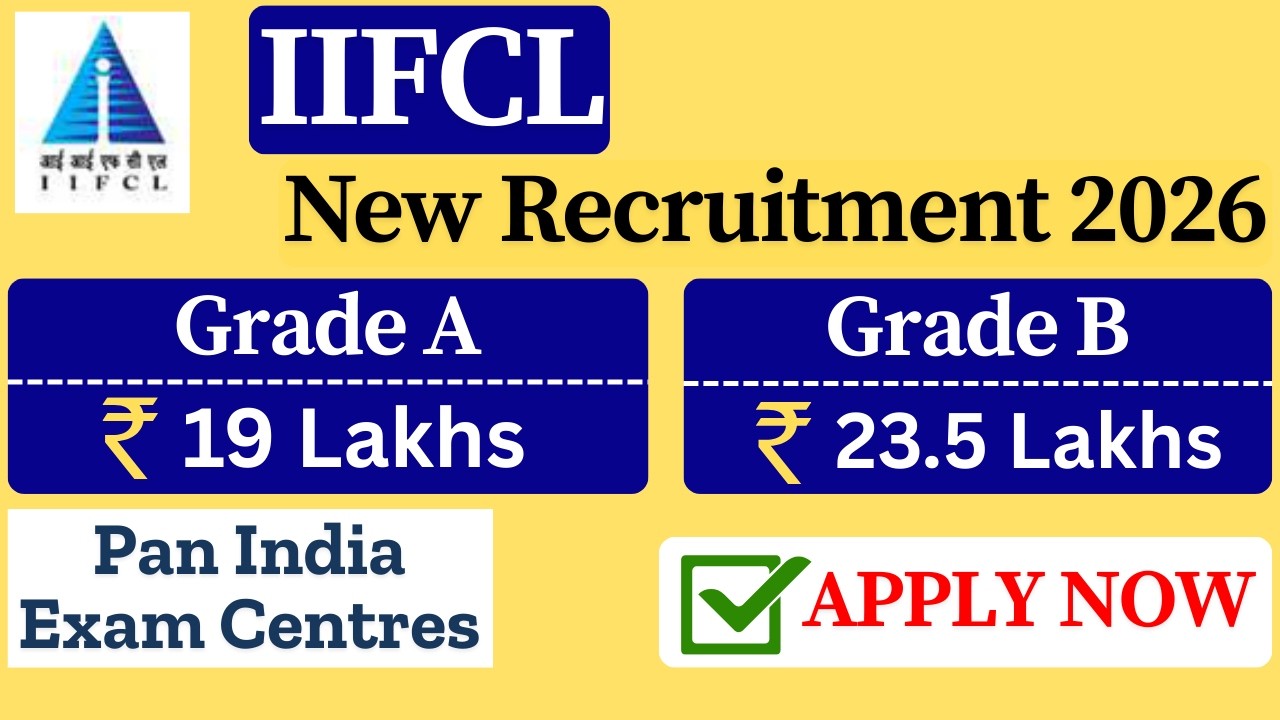 🔥 IIFCL is Hiring! | Govt of India | 19 Lakhs per Annum | Permanent Job | Degree Pass | 👉Apply Now
