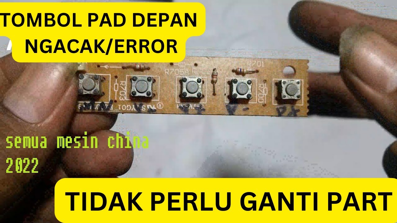 Tombol pad Depan tv tabung error/ngacak || hemat || praktis ||2022