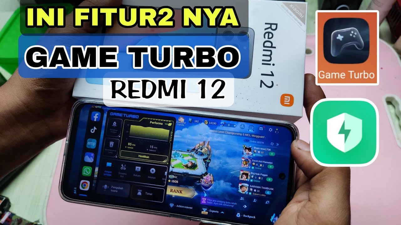 game turbo redmi 12 tips & trik