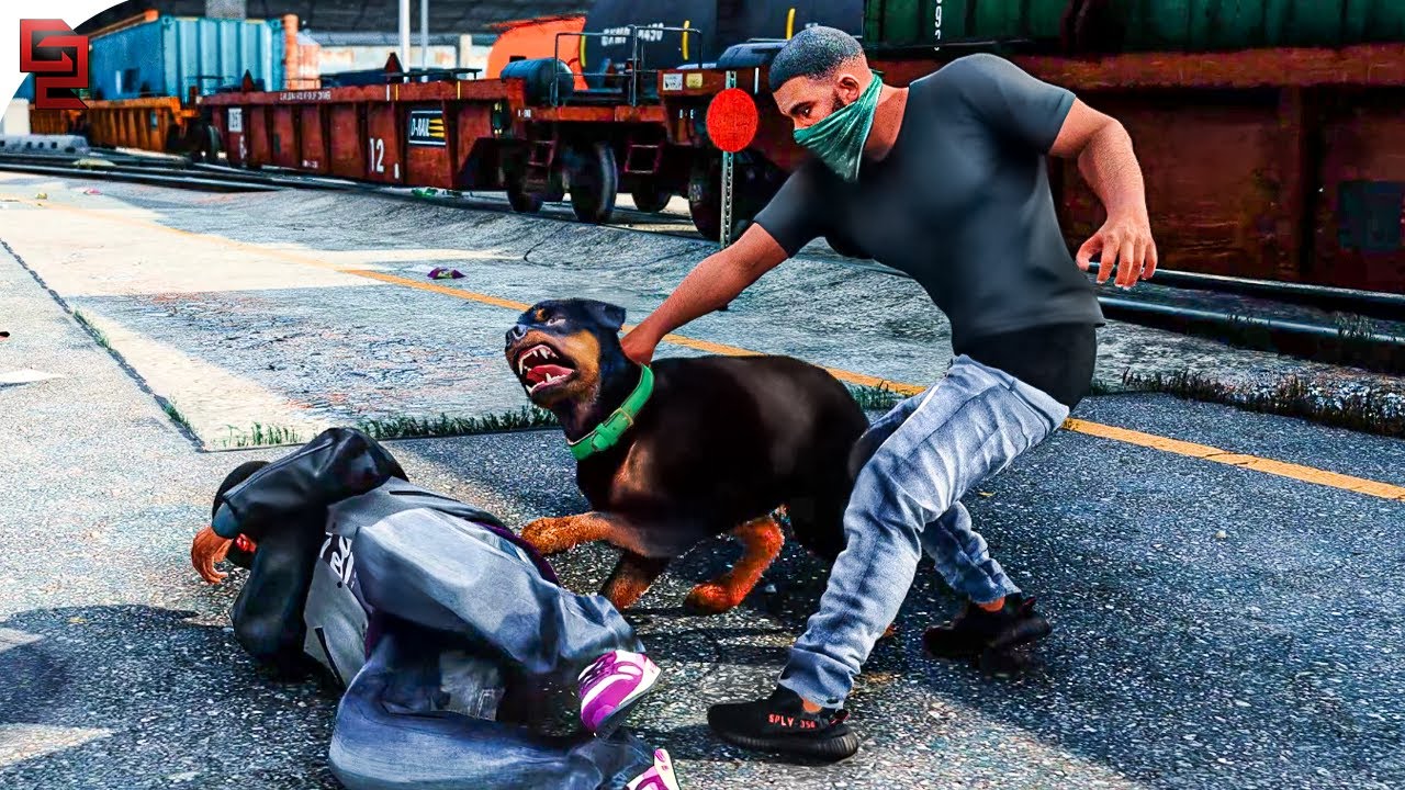 GTA V: 'Franklin meets Chop' Mission on RTX™ Gameplay - [4k] Maximum Settings - RTGI Graphics MOD