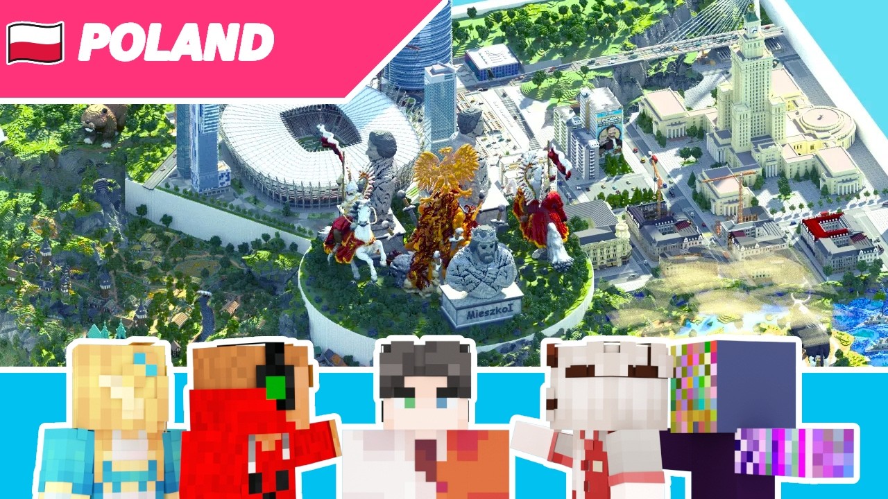 Poland across time | MrBeast Minecraft Map Tour 02