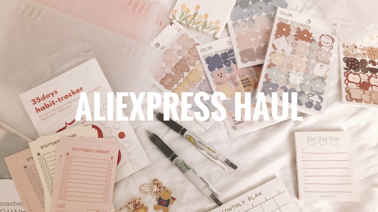 huge 11.11 aliexpress stationery haul w/ jianwu store