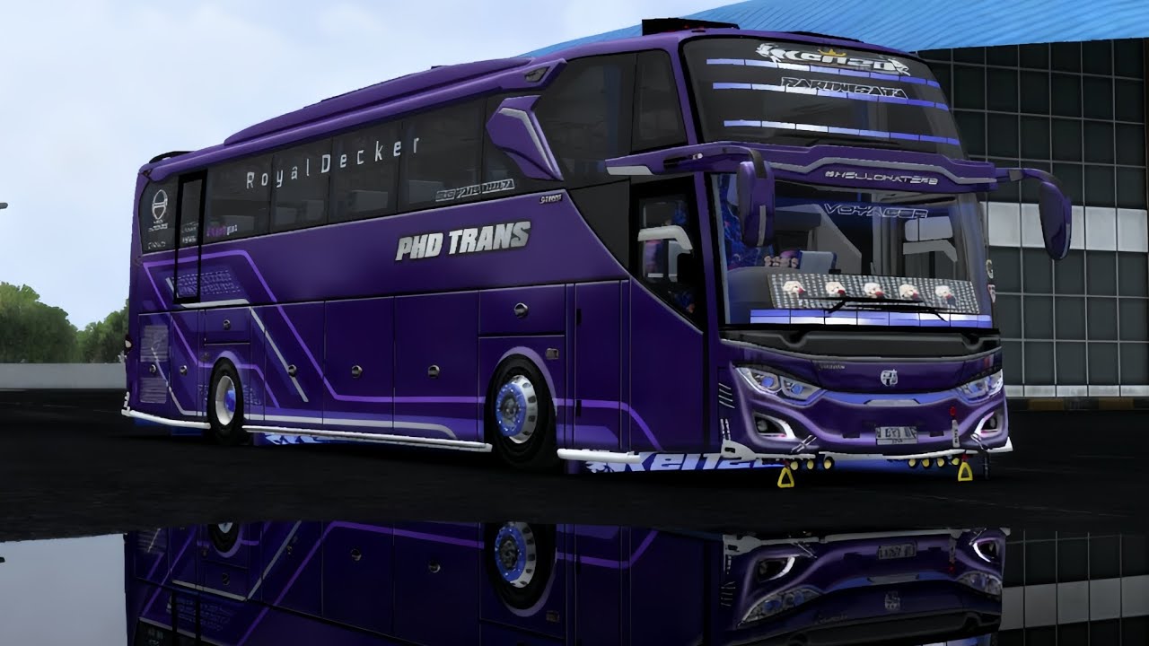 SHAREE!!!XHD ROMBAK JB3 STOPLAMP SMOKE SPEK PHD TRANS KENZO FULL RGB&ACC BUSSID V441