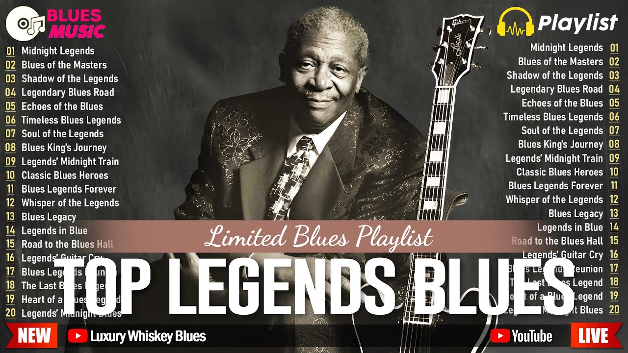 Legendary Blues Music Playlist | Classic Blues Legends & Iconic Guitar Sounds