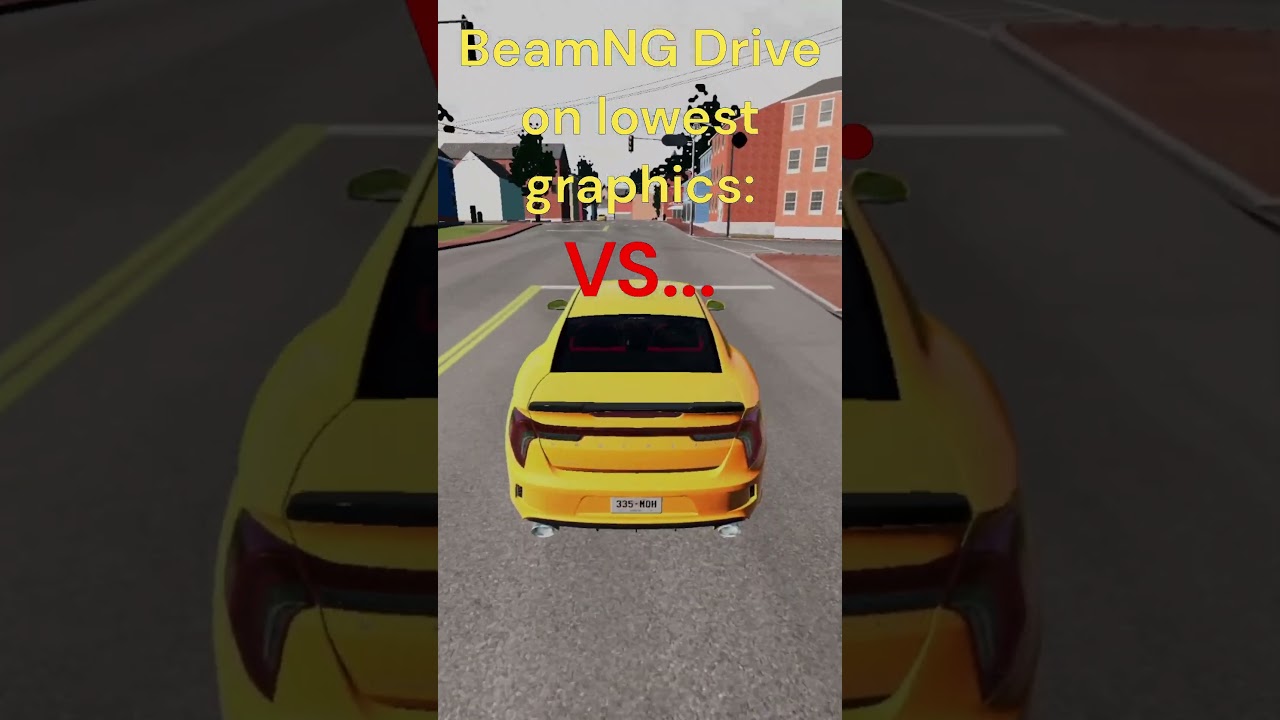 BeamNG Drive on lowest graphics VS highest graphics