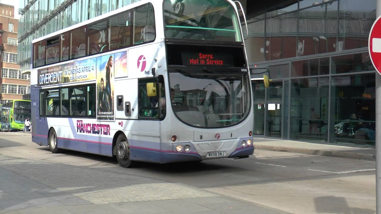 Manchester Shudehill Interchange Buses & Trams 30/3/14