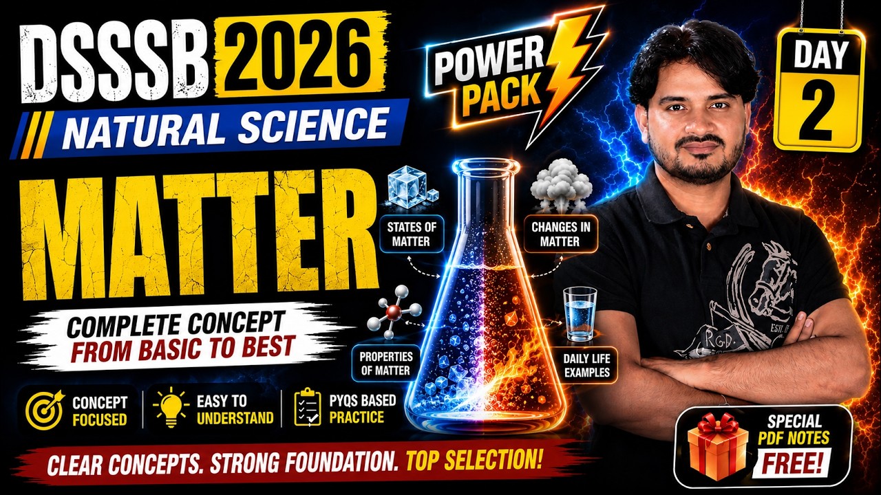 DSSSB TGT NATURAL SCIENCE (DAY-2) || CONCEPT & PRACTICE || #dsssb #naturalscience #tgt #htet