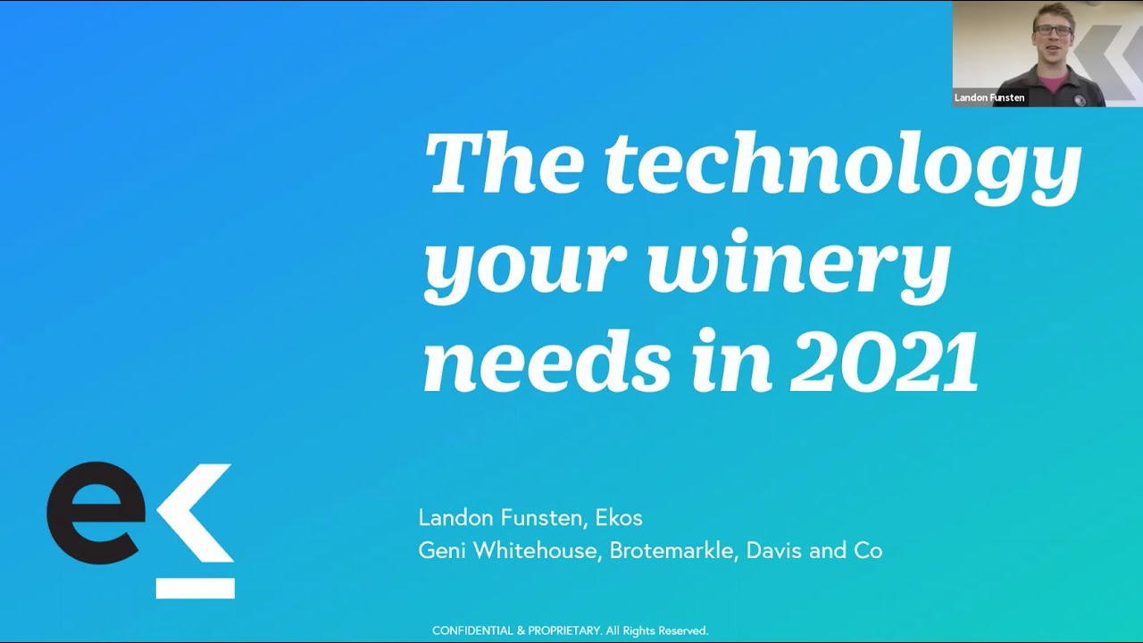 Webinar: The Technology Your Winery Needs in 2021