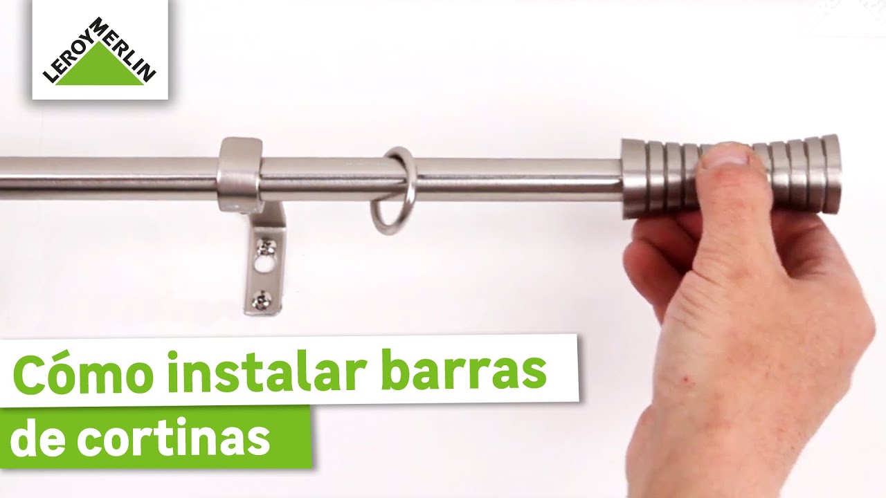 Cómo instalar barras de cortina I Guía paso a paso I LEROY MERLIN