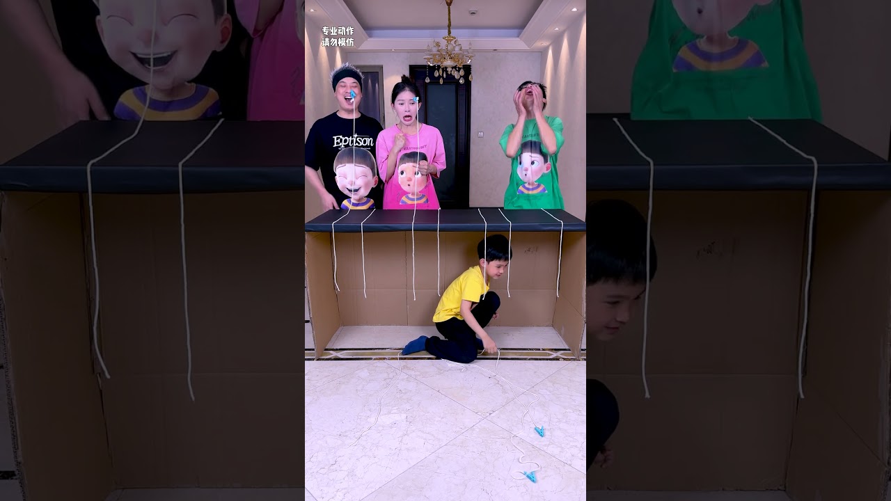 Exciting Rope Pulling Challenge, Who Is In The Most Pain? ! #Funnyfamily #Partygames