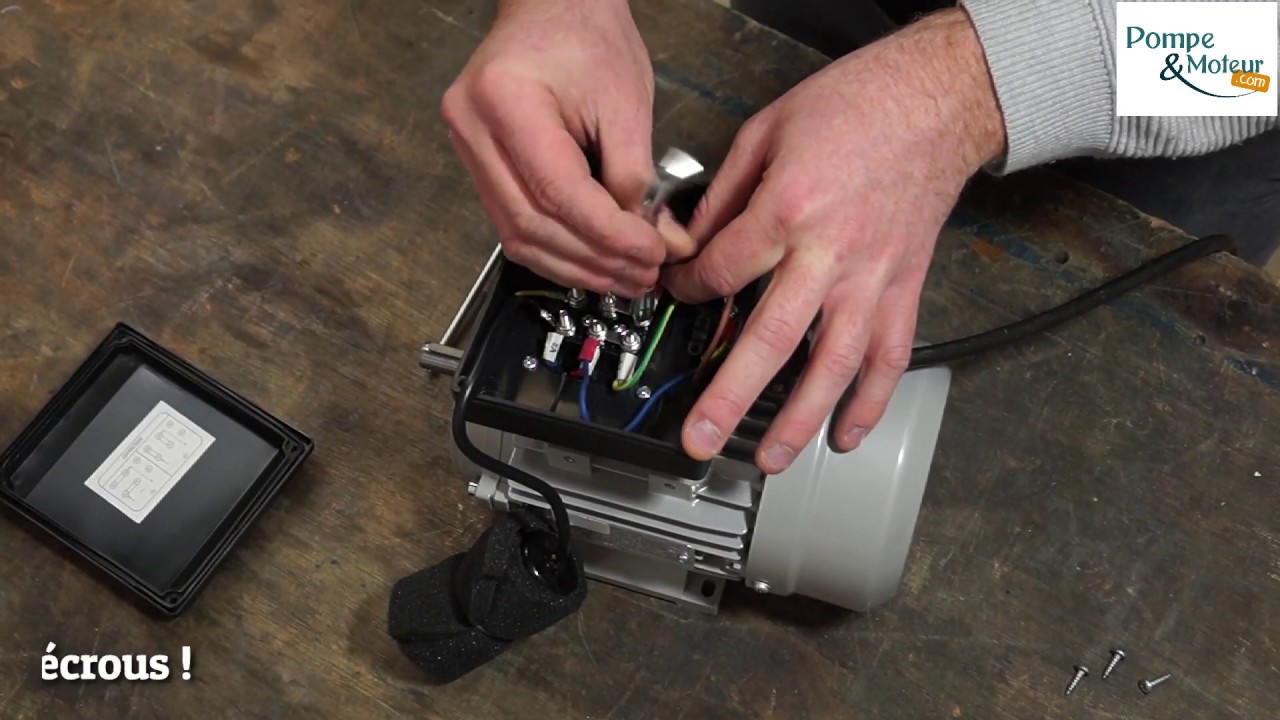 Câblage d'un moteur electrique