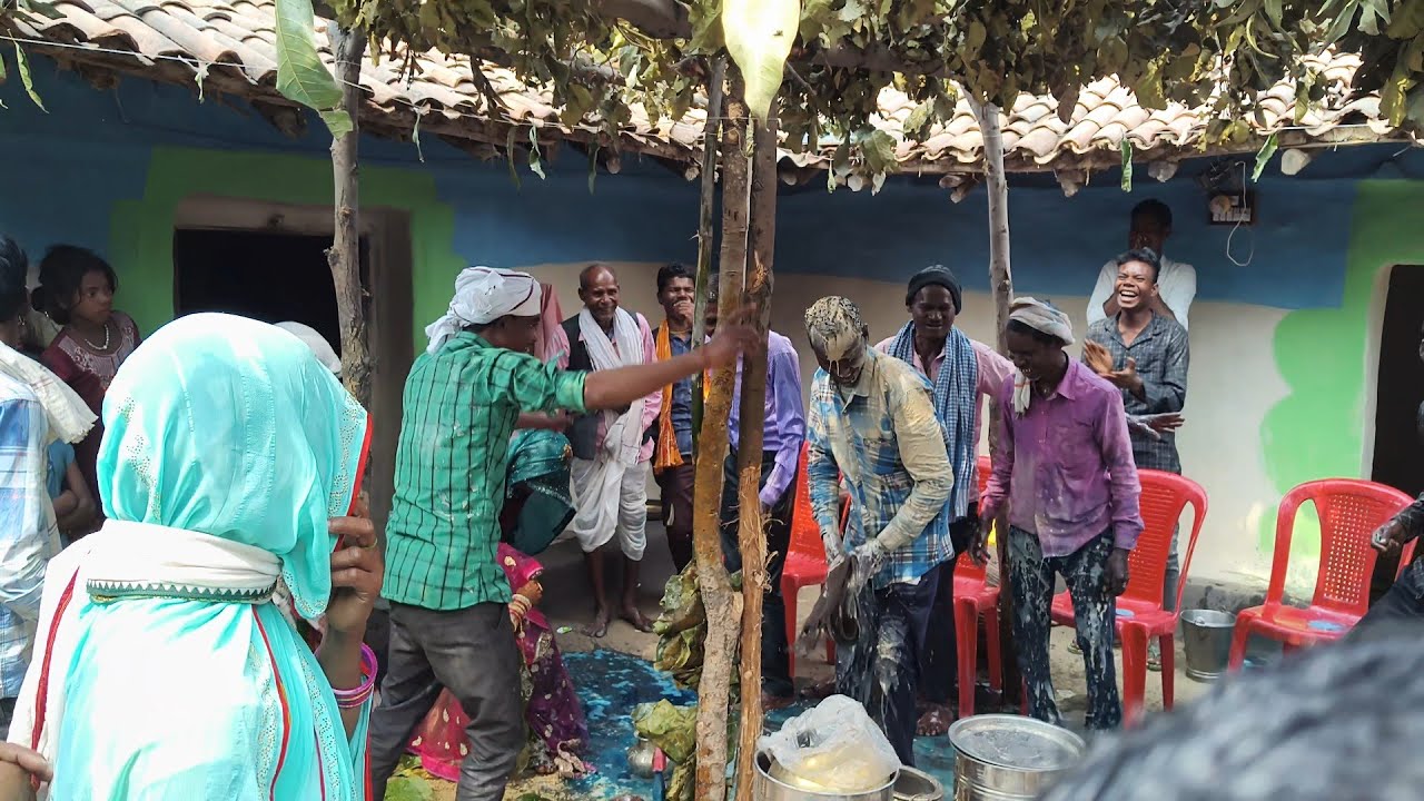 गोंडी रिवाज अम्मा पानी सीचते समय माडो झार के दिन#rdvlog
