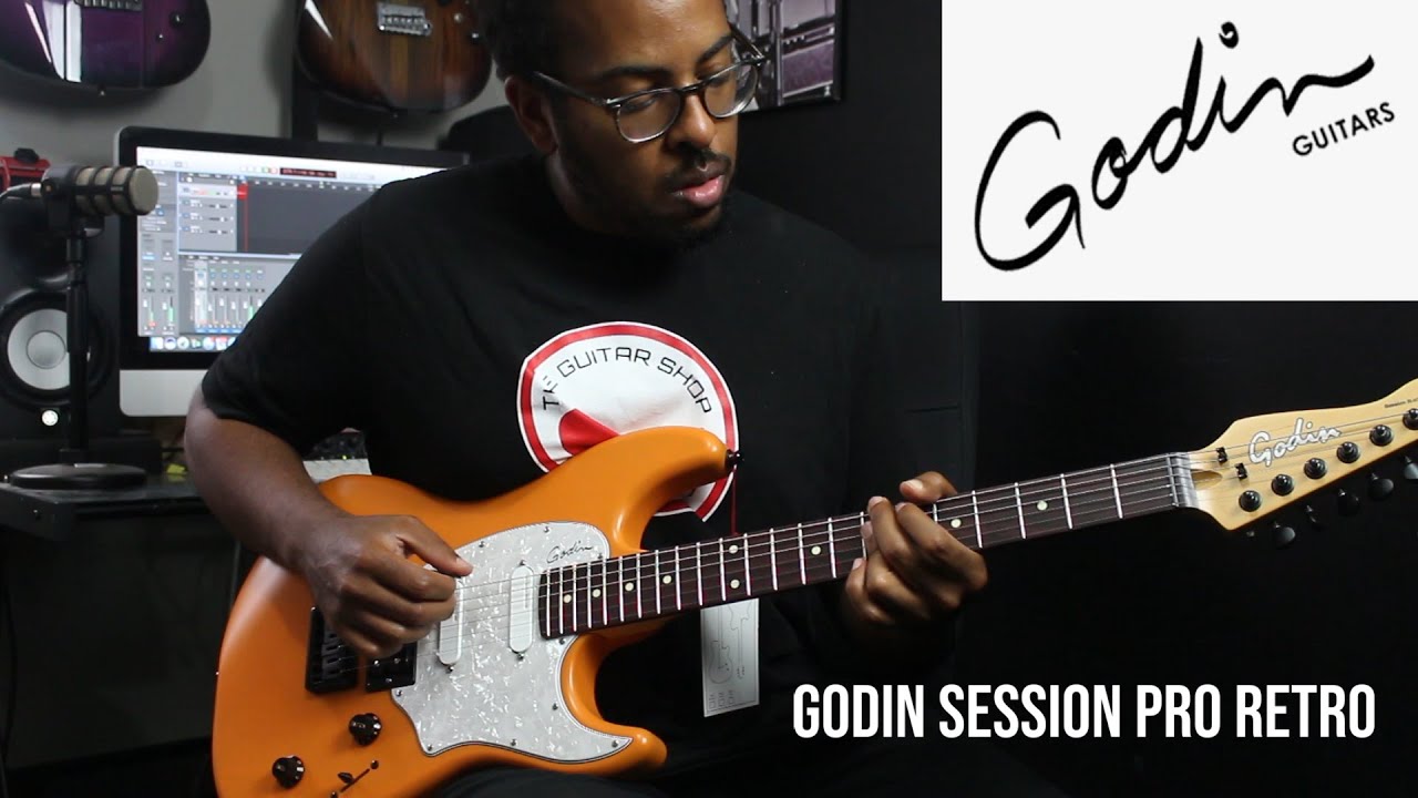 Godin Session R-HT Pro Retro Orange Demo The Guitar Shop
