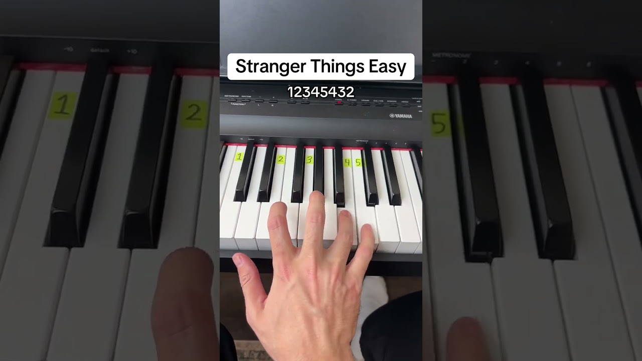Stranger Things Piano Tutorial 