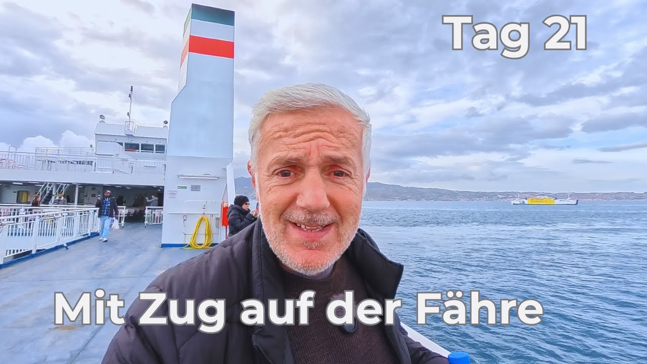 Tag 21: CHAOS-FAHRT nach PALERMO - 11h Unwetter, Ausfälle & Zugfähre! 🚂⚡🇮🇹