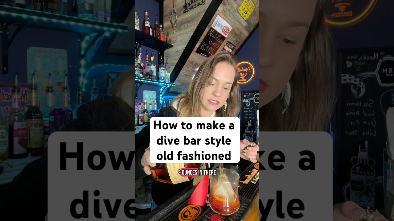 how to make an old fashioned dive bar style! lazy, easy way to make an old fashioned #blantons