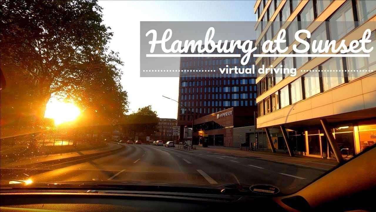 🇩🇪Hamburg at Sunset | Virtual Driving Tour | OMtravel
