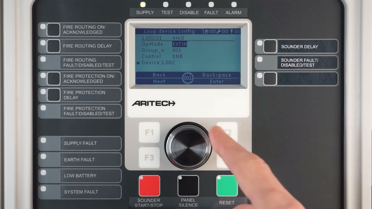 Changing settings of outputs in IO2034NC - Aritech 2X Control Panel