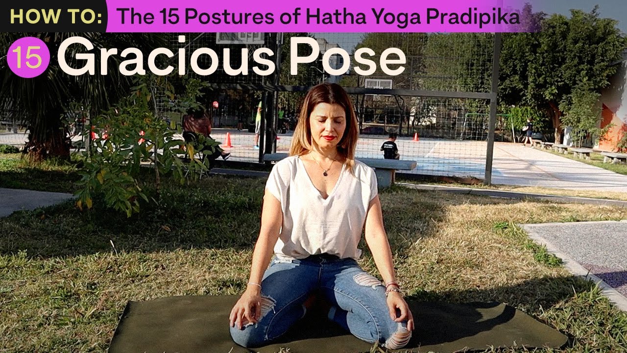 Hatha Yoga. Pose 15 BHADRASANA or gracious pose
