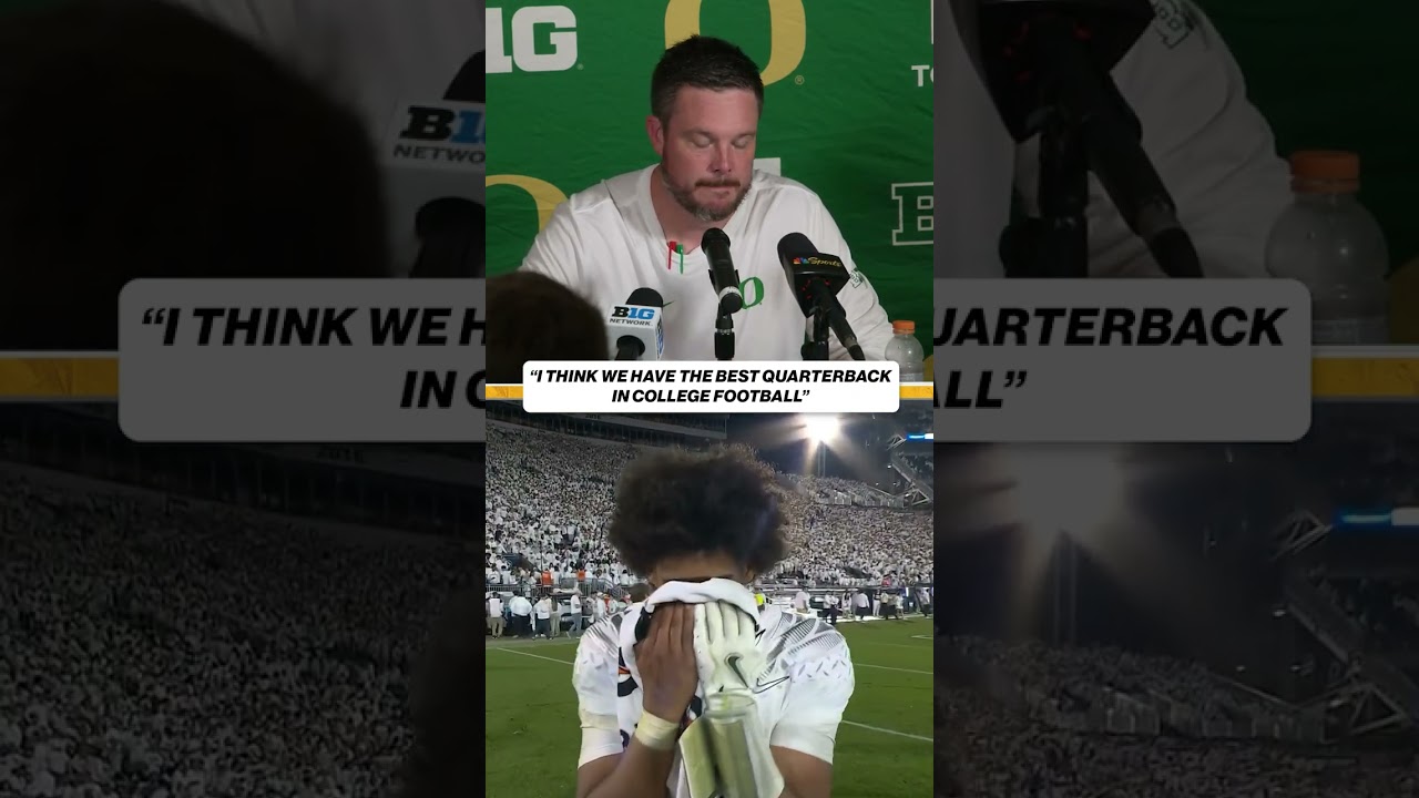 QB Dante Moore is No. 1 in the nation in the eyes of Dan Lanning 🦆 👀 #football #oregon #ducks
