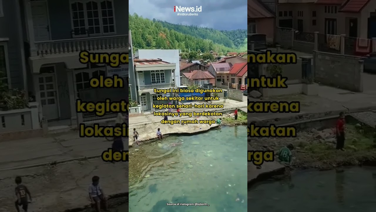 Desa Unik di Aceh Tengah yang Menyatu Dengan Bantaran Sungai Jernih #shorts #acehtengah #inewsid